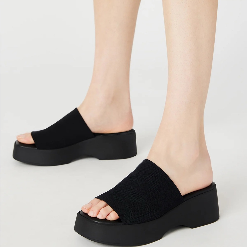 Black Slide Sandals-Size 41